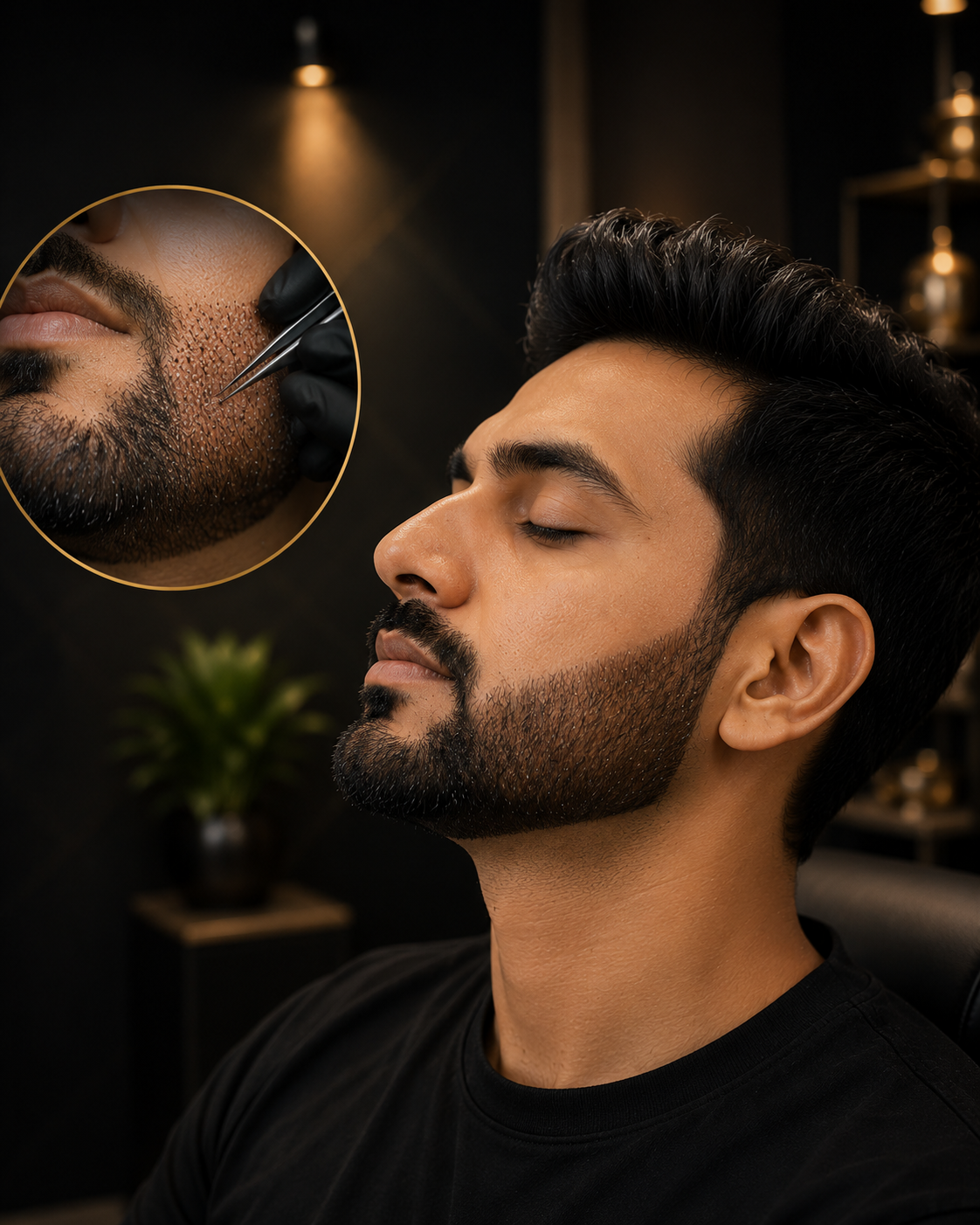 Beard transplant procedure at Prime Grafts Clinic