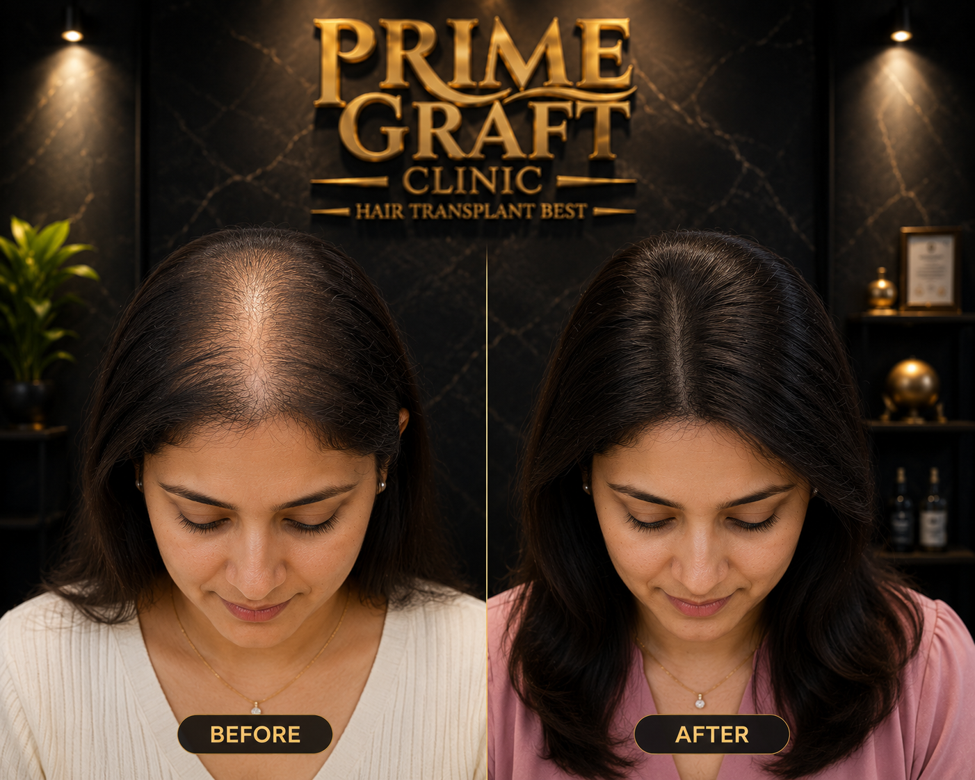 Hair transplant result showcase